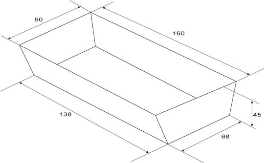 Сет 50 Хартиени Кутии Диспозабъл Фоод Контейнърс (Дребно) Крафт 16x9x4.5см.