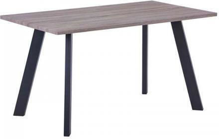 Baxter Table Dining Room Wooden with Metal Frame Black, Sonoma Oak 140x80x75cm