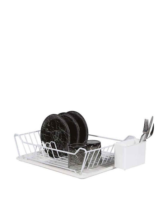 Max Home Отцедник За Мивка От Метал Бял 47x32см