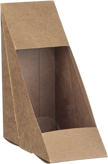 Intertan Σετ 100 Χάρτινα Κουτιά Τροφίμων Kraft 12x12x5.2εκ.