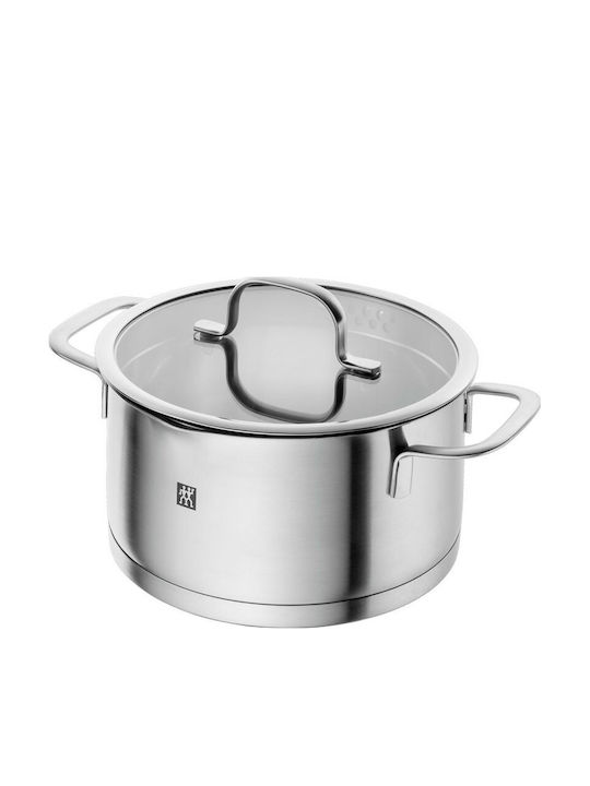 Flow Pots Set of Stainless Steel with Coating 4pcs