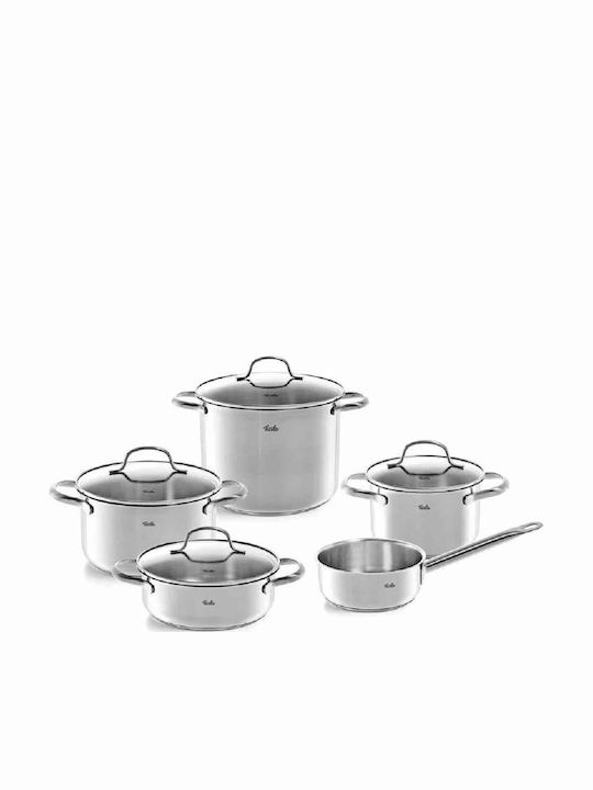 Fissler San Francisco Σετ Μαγειρικά Σκεύη από Ανοξείδωτο Ατσάλι 5τμχ