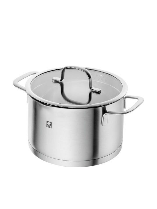 Flow Pots Set of Stainless Steel with Coating 4pcs