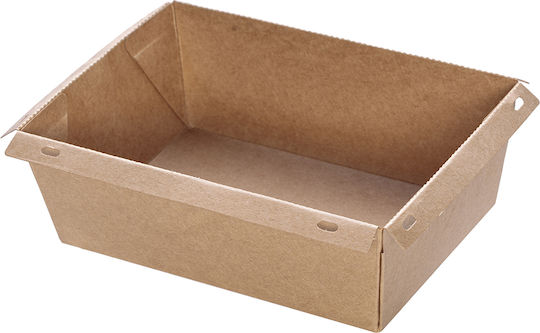 Intertan Σετ 25 Χάρτινα Κουτιά Τροφίμων Kraft 20x14x5εκ.
