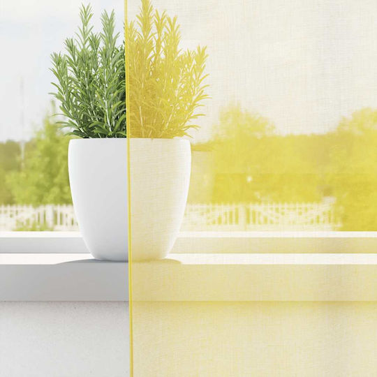vidaXL vidaXL Vorhänge Fenster mit Oberer Registerkarte Voile Schwarze 140x175cm
