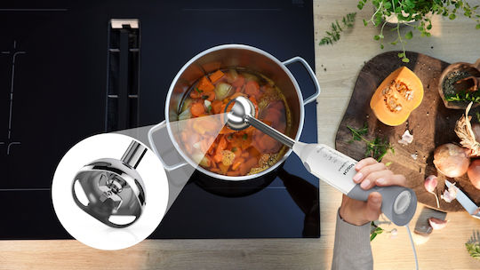 Bosch ErgoMixx Ръчен Блендер с Неръждаема Пръчка 600W Бял