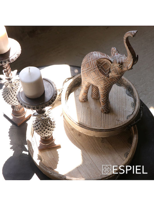 Espiel Ανανάς Σετ Κηροπήγια Πολυρητίνης
