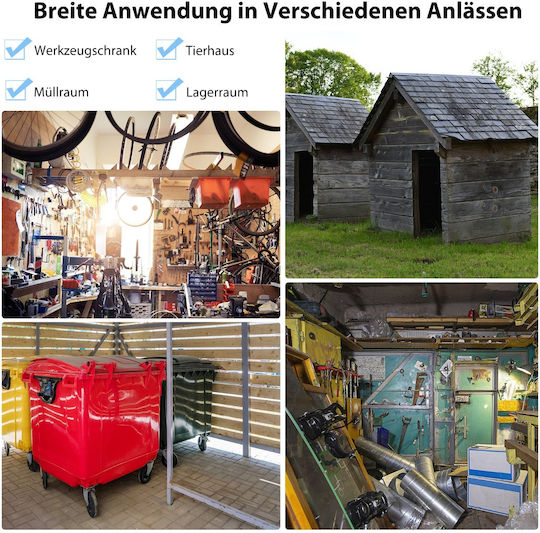 Metallische Gartenhäuser Galvanisiert M2.6xP2.07xH1.8m GT3859SH