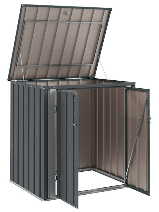 Metallisch Lagerhaus Schwarz Offen B1.015xT0.82xH1m
