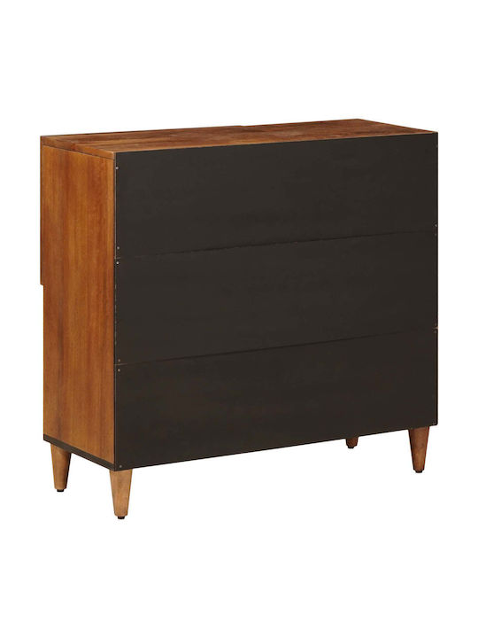 Sideboard Wooden Walnut 80x33.5x75cm