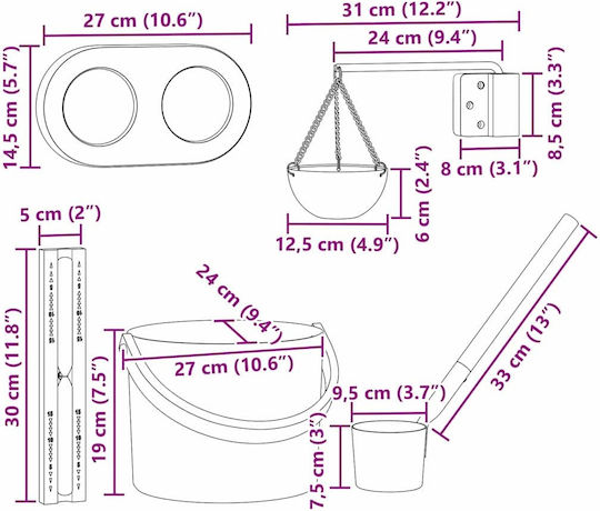 vidaXL Thermometer