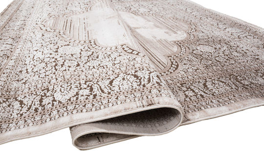 Klonaras Vintage 9298 Velvet Bedroom Rugs Set Vison 2004968 3pcs