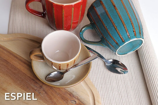 Espiel Wooden Serving Platter with Handle 42x20x1.8cm