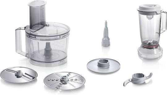 Bosch Multifunctional Food Processor 800W with Pot 2.3lt and Jug Blender White