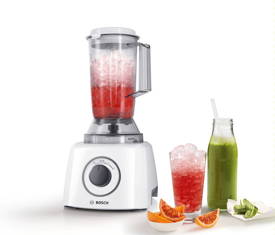 Bosch Multifunctional Food Processor 800W with Pot 2.3lt and Jug Blender White
