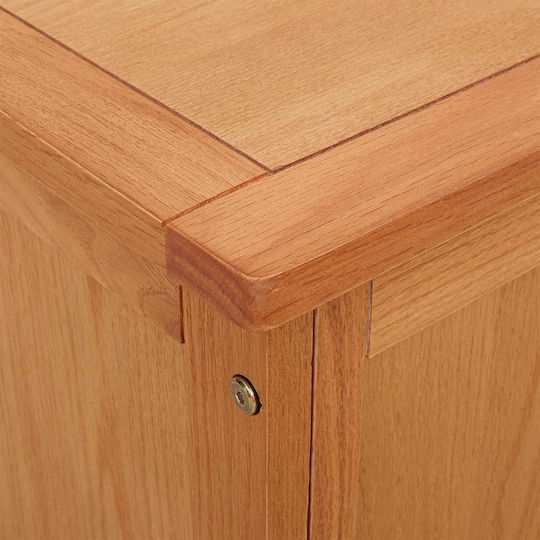 vidaXL Διακοσμητικό Μπαούλο Ξύλινο Καφέ 110x50x50εκ.