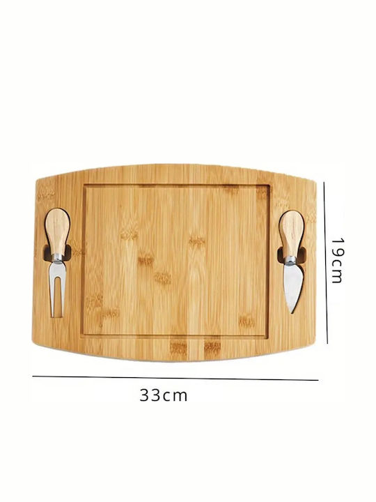 Platou de Servire pentru Brânzeturi Lemn 33x19x1.5buc 1buc