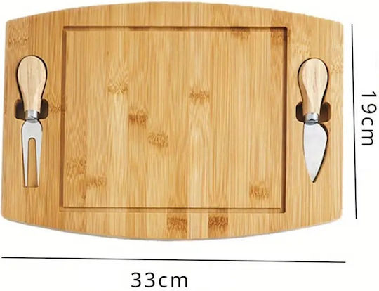 Platou de Servire pentru Brânzeturi Lemn 33x19x1.5buc 1buc