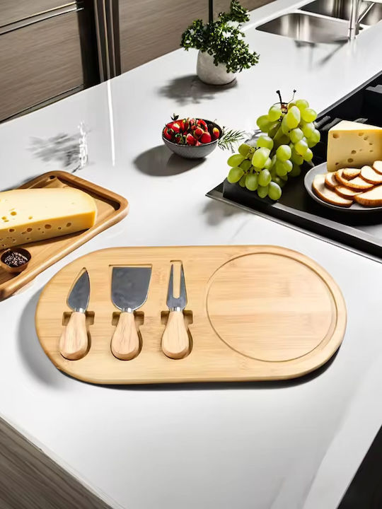Platou de Servire pentru Brânzeturi Lemn 36x18x1.5buc 1buc