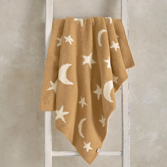 Mamas & Papas Blanket Nursery Swaddling Blankets Chenille Yellow 70x90cm