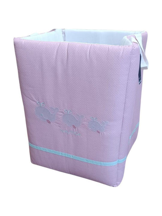 Nautica Kids Fabric Toy Storage Basket Pink 45x35cm