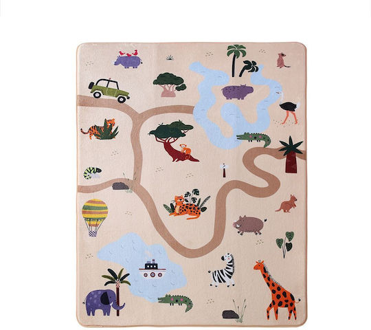 Hakuna Matte Χειροποίητο Παιδικό Χαλί Κοραλί 150x200cm Πάχους 15mm