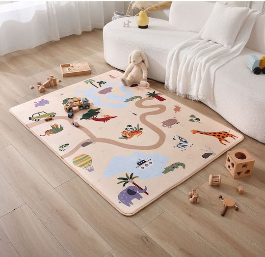 Hakuna Matte Χειροποίητο Παιδικό Χαλί Κοραλί 150x200cm Πάχους 15mm