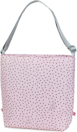 My Bag's Shoulder/Hand Diaper Bag Stroller Bag & Necessaire Sweet Dreams Pink Pink 38x33cm.