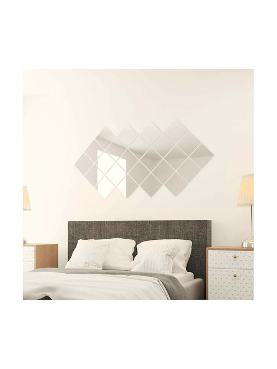 vidaXL Wall Mirror 15x15cm 24pcs