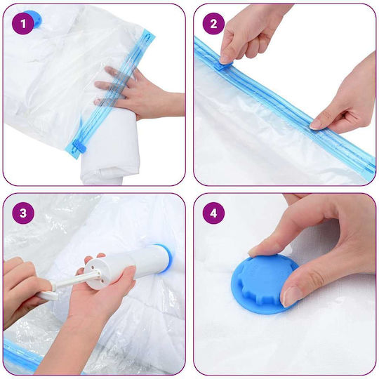 Σακούλες Αποθήκευσης 10 Pcs Διαφανές Μπλε 130 X 100 Cm