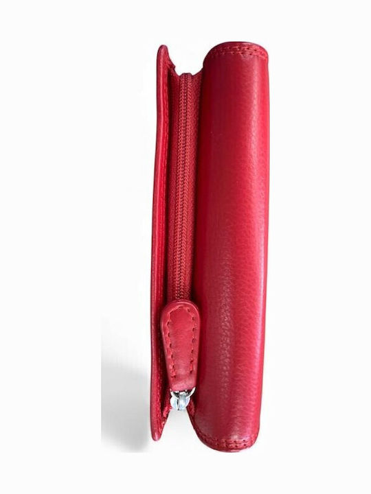 Groß Leder Damen Geldbörse Klassisch Rot