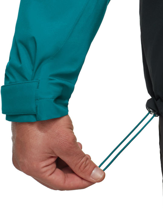 Jacke Wasserdicht Deep Teal-black