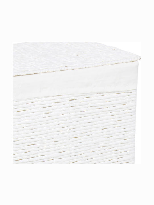 Keskor 415007-2 Καλάθι Απλύτων Υφασμάτινο 36x26x49cm Λευκό