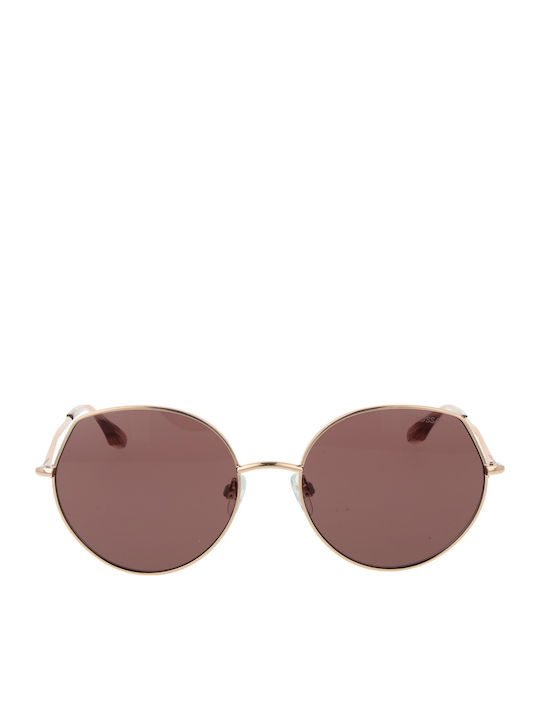 Trussardi Sunglasses Ροζ Χρυσά with Metal Frame & Brown Lens Trussardi Sunglasses Ροζ Χρυσά with Metal Frame & Brown Lens