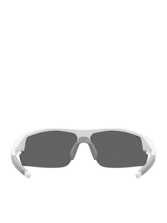 Under Armour Skillz Unisex Ochelari de soare cu Alb Cadru și Albastru Oglindă Lentilă