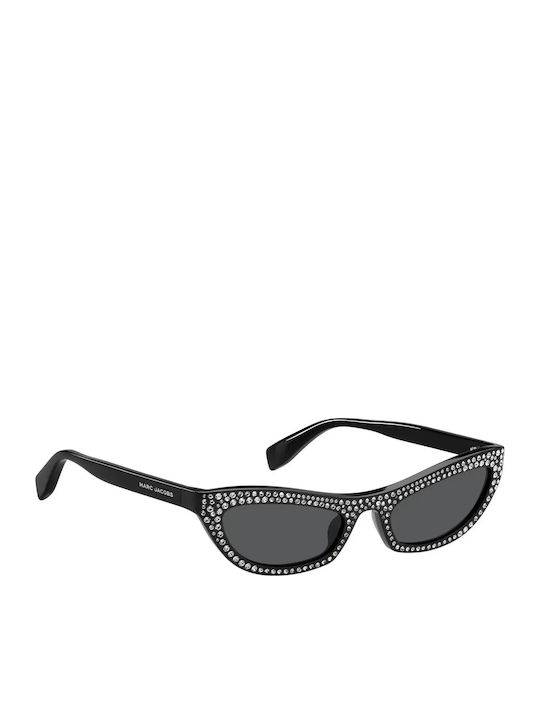 Marc Jacobs Women's Sunglasses with Black Plastic Frame and Gray Lens MARC 797/S 7C5/IR