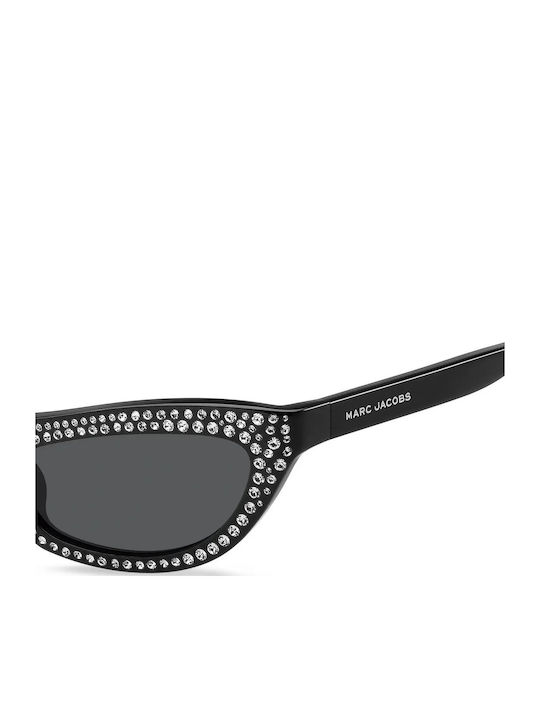 Marc Jacobs Women's Sunglasses with Black Plastic Frame and Gray Lens MARC 797/S 7C5/IR