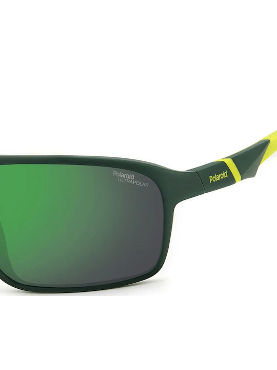 Polaroid Bărbătești Ochelari de soare cu Verde Cadru și Verde Oglindă Lentilă PLD7058/S DLD/78