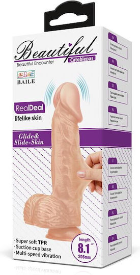 Baile Schöner Catoblepas Vibrator Realistischer Vibrator 20,6cm Beige