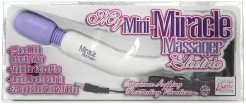 Интимен Масажор California Exotic 056825 10-241 My Mini Miracle Масажор Електрически 2-скоростен Мотор 20 X 3 См Бял Лилав