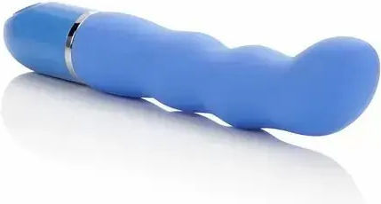 Водоустойчив Вибратор California Exotic 070784 10-255 Bendie Wavy G 10 Мощни Функции 17.75 См Х 3.75 См Син