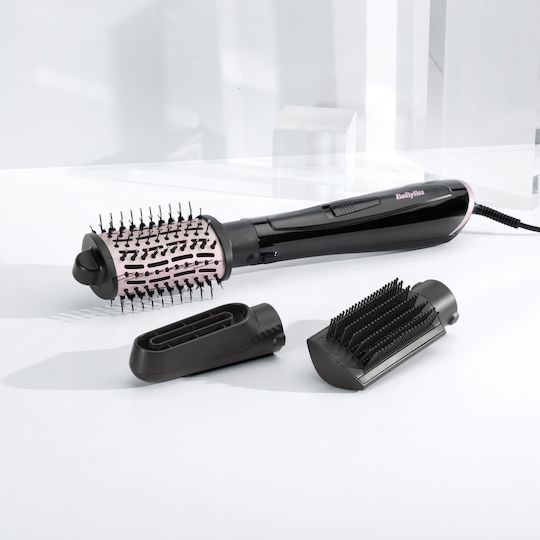 Babyliss Style Smooth 1000 Ceramic Electric Brush with Air for Straightening and Curls 1000W