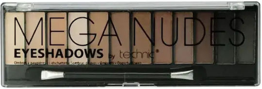 Technic Mega Nudes Palette with Eye Shadows in Pressed Powder Form 18gr