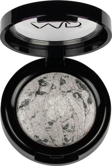 MD Professionnel Baked Range Wet & Dry Eyeshadow Eye Shadow Matte in Solid Form with Gray Color