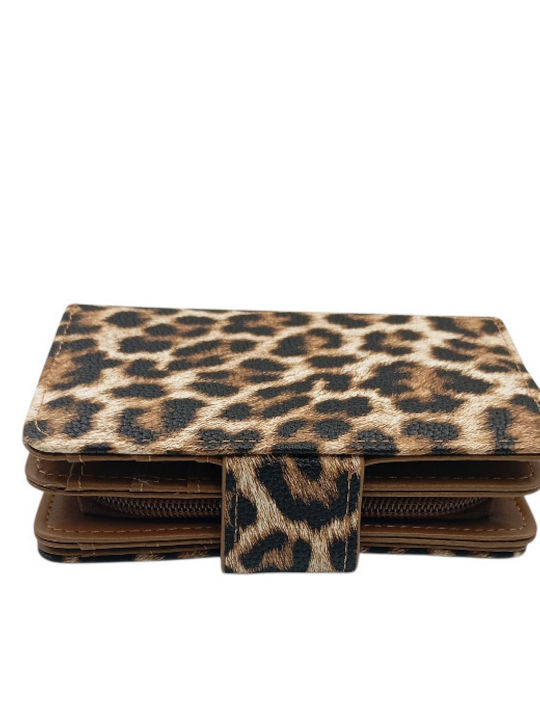 Small Women's Brown Wallet YC03039 Animal Print