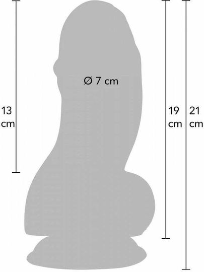 Hidden Desire Ρεαλιστικό Dildo με Όρχεις και Βεντούζα Μαύρο