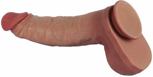 Hidden Desire Ρεαλιστικό Dildo με Όρχεις και Βεντούζα Flesh 31cm