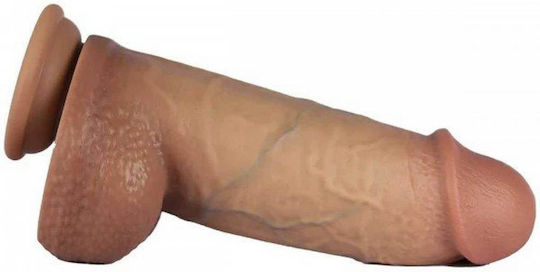 Hidden Desire Glass Dildo with Balls and Suction Cup Flesh