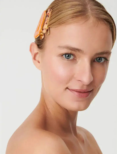 Sinsay Комплект Кокалчета За Коса *3622173 16121-27 6 Бройки Оранжеви Кафяви
