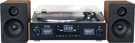 Soundmaster PL920 Turntables with Preamp and Built-in Speakers Brown